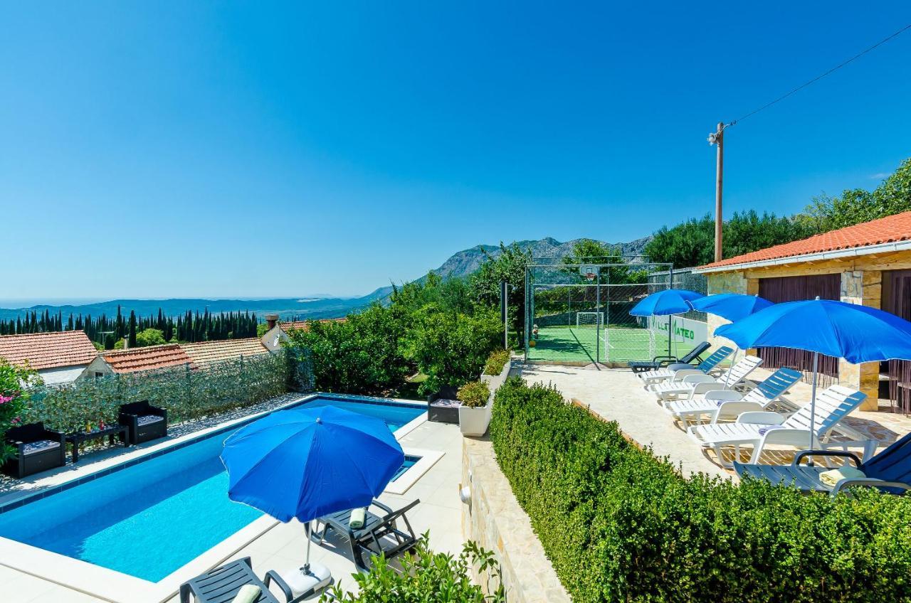 Villa Mateo With Private Pool Gruda Luaran gambar